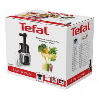 Соковыжималка Tefal Juice amp; Clean, Черный / Нержавеющая Сталь
