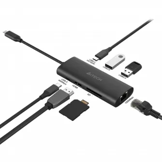 Statie Docking A4Tech DST-80C, Gri