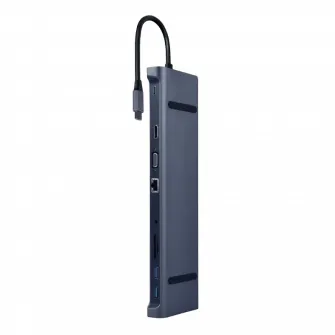 Statie Docking Gembird A-CM-COMBO10-01, Gri