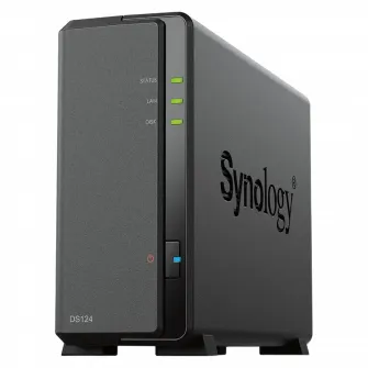 Stocare atasata la retea SYNOLOGY DS124, Negru