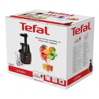Storcator de fructe si legume Tefal Juiceo, Negru