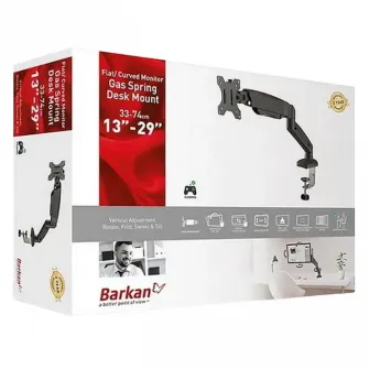 Suport birou pentru monitoare BARKAN M121P, Negru