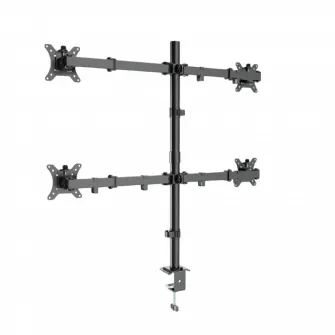 Suport birou pentru monitoare Gembird MA-D4-01, Negru