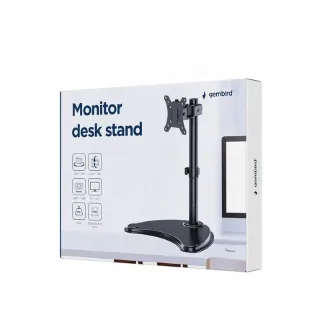 Suport birou pentru monitoare Gembird MS-D1ST-04, Negru