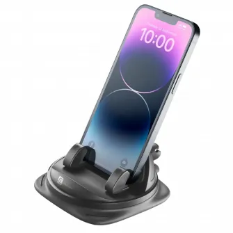Suport pentru smartphone Cellularline Dash Hub 360, Negru
