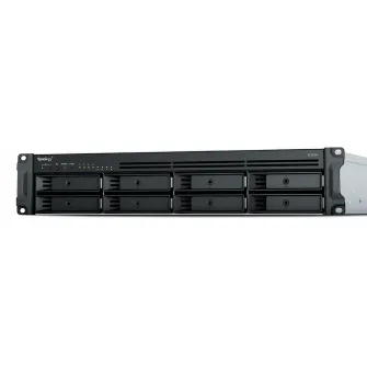 SYNOLOGY RS1221RP+, 8 отсеков, 4-ядерный процессор AMD Ryzen 2,2 ГГц, 4 Гб*1+1 слот, 4x1GbE, PCIe, блок питания 2x350 Вт