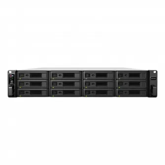 SYNOLOGY RS3621RPxs, 12-bay, 6-core Intel Xeon 2.2-2.7Ghz, 8Gb*1+3Slots, 4x1GbE, 2xPCIe