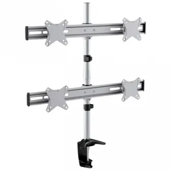 Table/desk stand for 4 monitors Reflecta PLANO Desk 23-1010Q, 13''-23 \