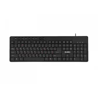Tastatura SVEN KB-C3060, Cu fir, Negru