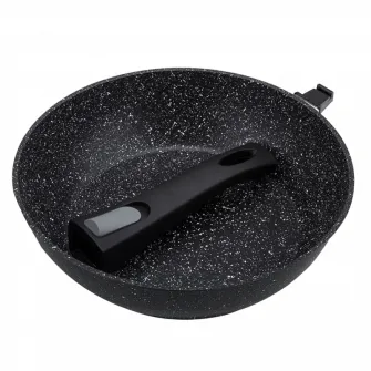 Tigaie adanca RESTO 93042, 28cm, Negru
