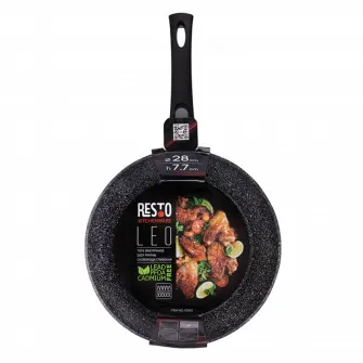 Tigaie adanca RESTO 93042, 28cm, Negru