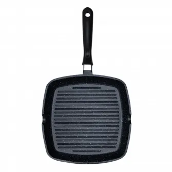 Tigaie-grill Rondell 93406, 28cm, Negru