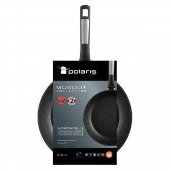Tigaie Polaris Monolit-28F, 28cm, Negru