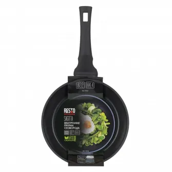 Tigaie RESTO 93326, 26cm, Negru