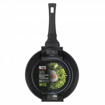 Tigaie RESTO 93327, 28cm, Negru