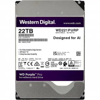 Unitate HDD Western Digital WD Purple Pro, 3.5, 22 TB WD221PURP