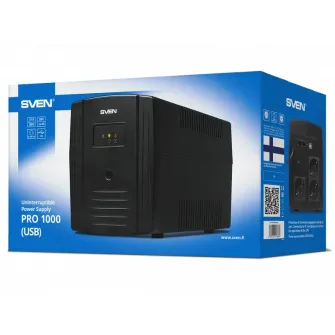 Источник бесперебойного питания SVEN Pro 1000 LCD, Линейно-интерактивный, 1000VA, Башня
