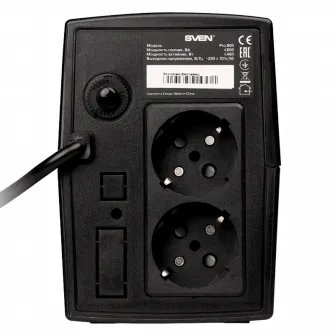 UPS SVEN Pro 800, 800VA/480W, Line Interactive, AVR, LED, 2xShuko Sockets