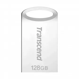 USB Flash накопитель Transcend JetFlash 710, 128Гб, Серебристый