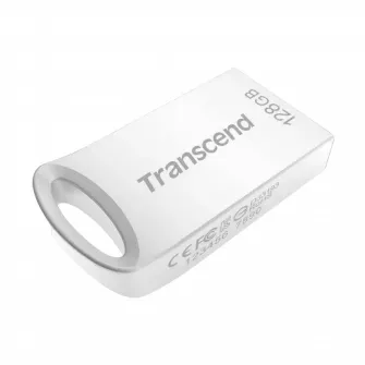 USB Flash накопитель Transcend JetFlash 710, 128Гб, Серебристый