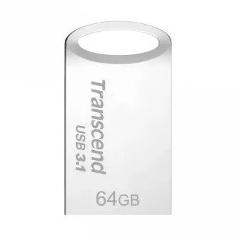 USB Flash накопитель Transcend JetFlash 710, 64Гб, Серебристый