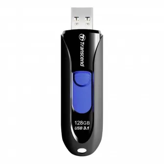 USB Flash накопитель Transcend JetFlash 790, 128Гб, Чёрный/Синий