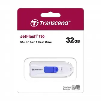 USB Flash накопитель Transcend JetFlash 790, 32Гб, Белый