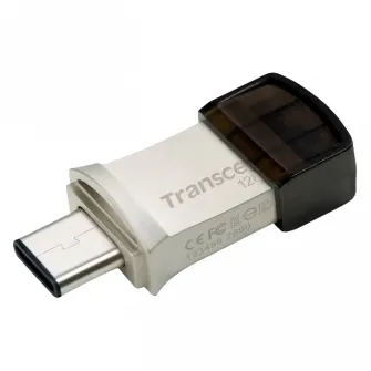 USB Flash накопитель Transcend JetFlash 890, 128Гб, Серебристый