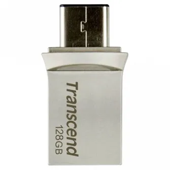 USB Flash накопитель Transcend JetFlash 890, 128Гб, Серебристый