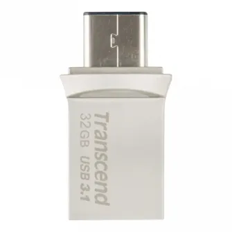 USB Flash накопитель Transcend JetFlash 890, 32Гб, Серебристый