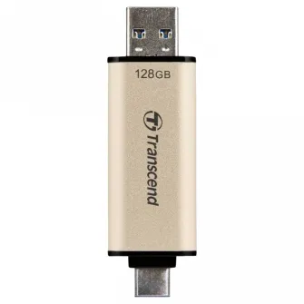USB Flash накопитель Transcend JetFlash 930C, 128Гб, Золотистый