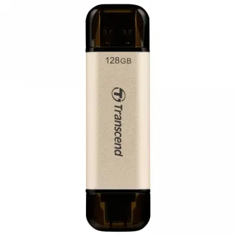 USB Flash накопитель Transcend JetFlash 930C, 128Гб, Золотистый
