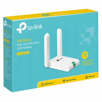 USB2.0 High Gain Wireless N LAN Adapter TP-LINK TL-WN822N, 300Mbps