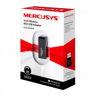 USB2.0 Mini Wireless N LAN Adapter MERCUSYS MW300UM, 300Mbps
