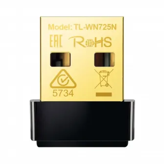USB2.0 Nano Wireless N LAN Adapter TP-LINK TL-WN725N, 150Mbps