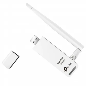 USB2.0 Wireless N LAN Adapter TP-LINK TL-WN722N, 150Mbps, Detachable Antenna
