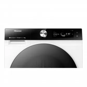Uscator de rufe Hisense DH7S107BW, 10kg, Alb