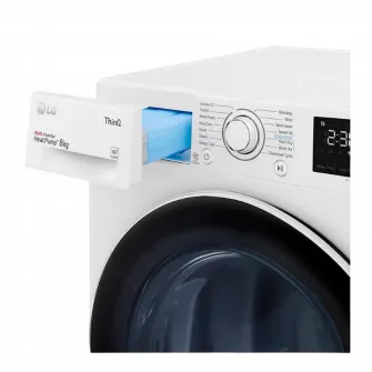 Uscator de rufe LG RH80V3AV6N, 8kg, Alb