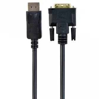 Видео кабель Cablexpert CC-DPM-DVIM-6, DisplayPort (M) - DVI-D (M), 1,8м, Чёрный