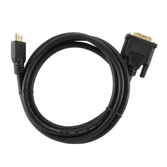 Видео кабель Cablexpert CC-HDMI-DVI-0.5M, HDMI (M) - DVI-I (M), 0,5м, Чёрный