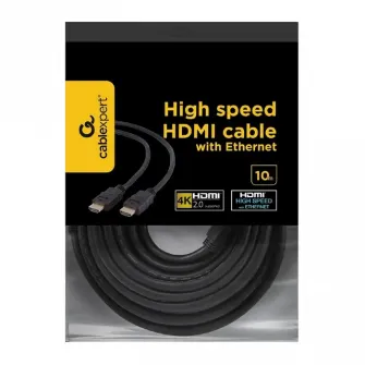 Видео кабель Cablexpert CC-HDMI4-10M, HDMI (M) - HDMI (M), 10м, Чёрный