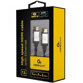 Видео кабель Cablexpert CCB-HDMIL-7.5M, HDMI (M) - HDMI (M), 7,5м, Чёрный