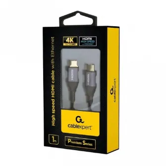 Видео кабель Cablexpert CCBP-HDMI-1M, HDMI (M) - HDMI (M), 1м, Чёрный