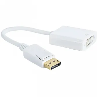 Видеоадаптер Cablexpert A-DPM-DVIF-002-W, DisplayPort (M) - , 0,10м, Белый