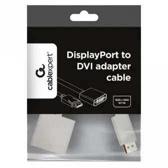 Видеоадаптер Cablexpert A-DPM-DVIF-002-W, DisplayPort (M) - , 0,10м, Белый