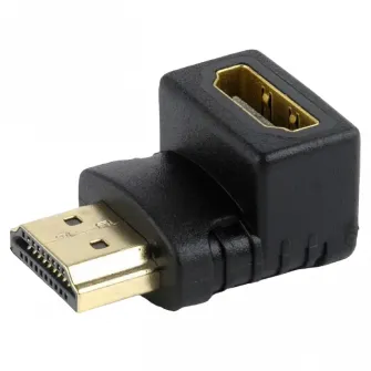 Видеоадаптер Cablexpert A-HDMI90-FML, HDMI (M) - HDMI (F), Чёрный