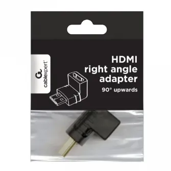 Видеоадаптер Cablexpert A-HDMI90-FML, HDMI (M) - HDMI (F), Чёрный