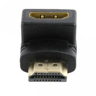 Видеоадаптер Cablexpert A-HDMI90-FML, HDMI (M) - HDMI (F), Чёрный