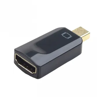Видеоадаптер Cablexpert A-mDPM-HDMIF-01, MiniDP (M) - HDMI (F), Чёрный