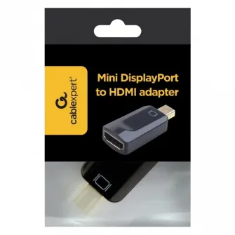Видеоадаптер Cablexpert A-mDPM-HDMIF-01, MiniDP (M) - HDMI (F), Чёрный
